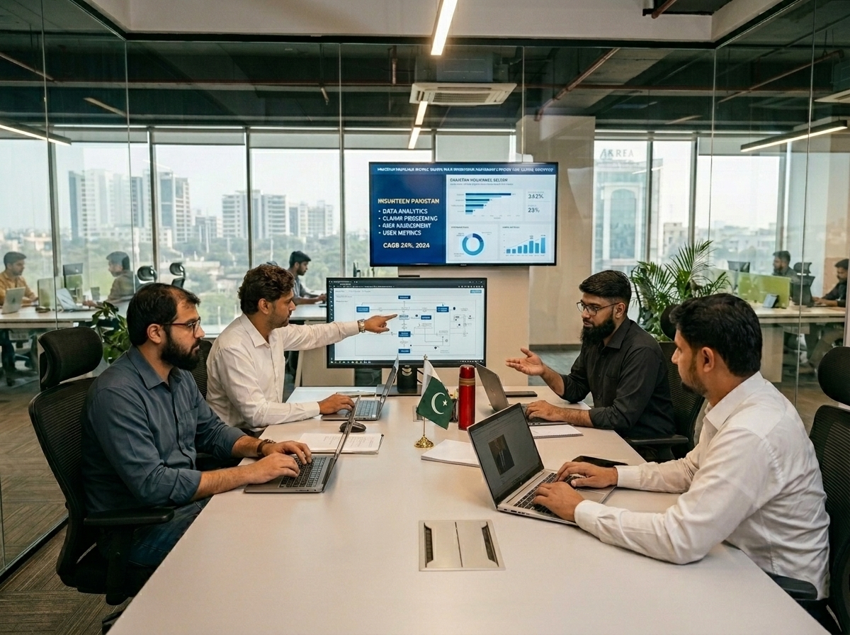 IHB Digital engineering team collaborating in Lahore tech studio on flexible engagements